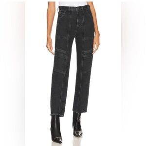 AGOLDE Cooper Cargo Jeans 26 Black Panther